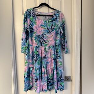 Lilly Pulitzer Pastel Leaf Print Fabric